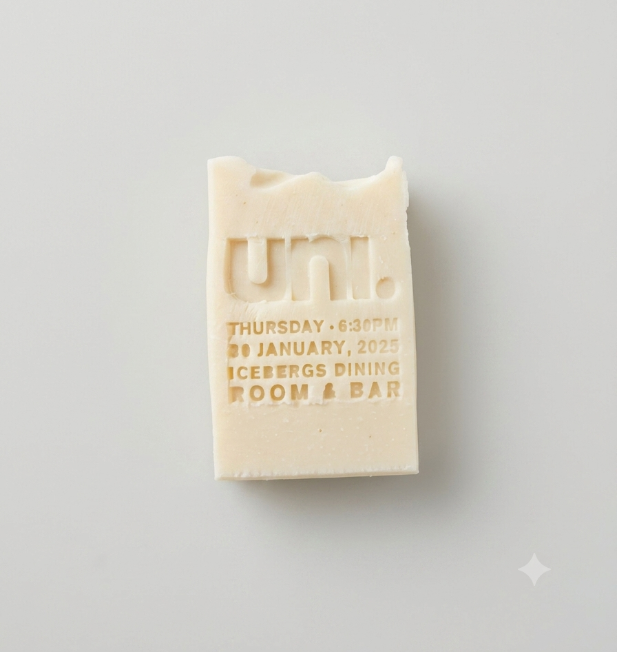 Branded gift set including soap