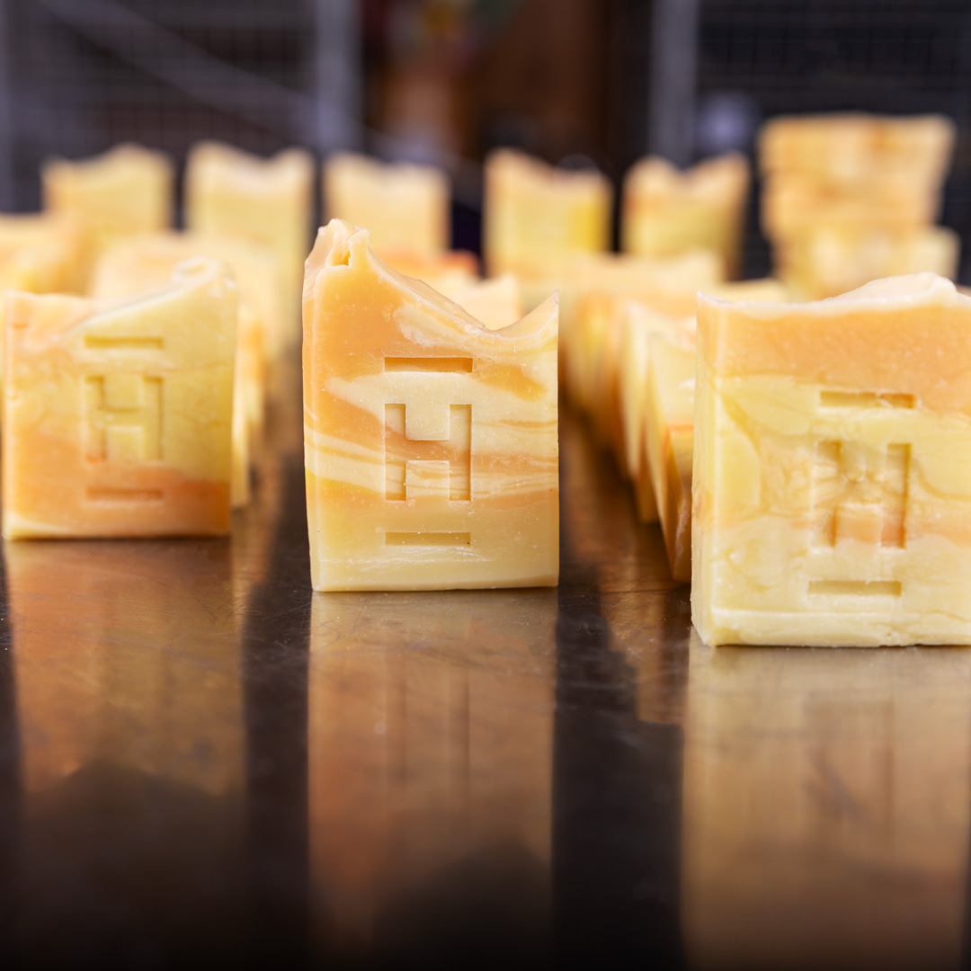 Soaps paired with candles