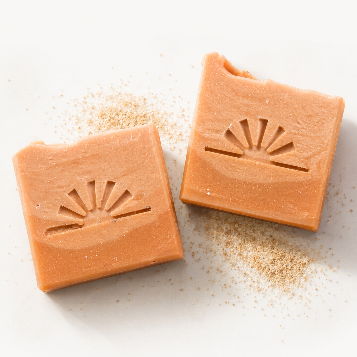 Soaps styled with other handmade products